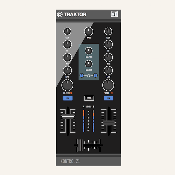 screen shot of finished code drawing of a DJ controller