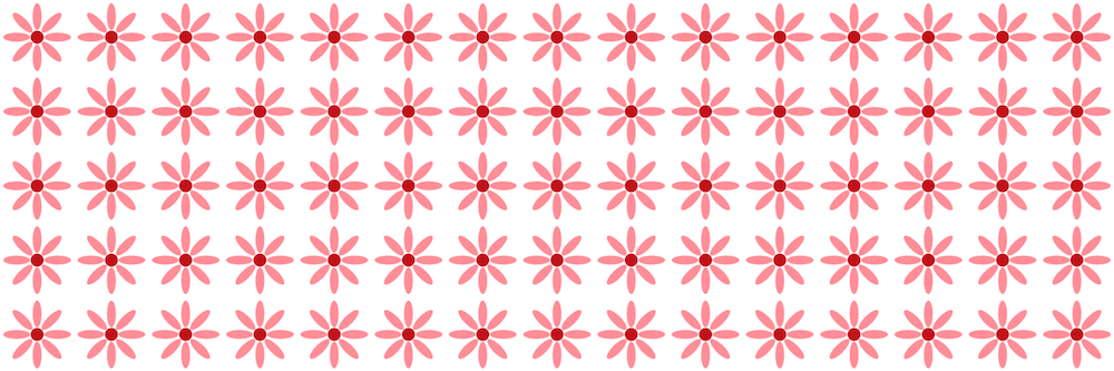 SVG drawing of pink flower pattern